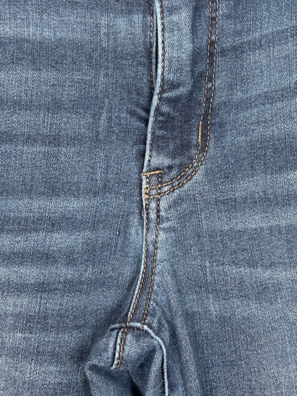 Democracy Jeans Womens 8 Blue Straight Leg Distressed Stretch Mid Rise Denim - Picture 3 of 9